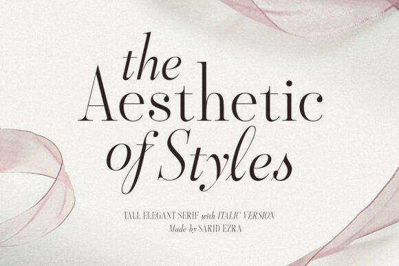 Aestheticstyles Regular: A Font for Editorial Grace