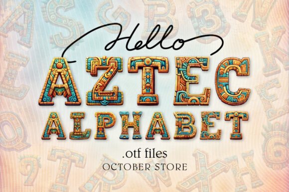 Aztec Alphabet: A Color Font for a More Memorable Brand