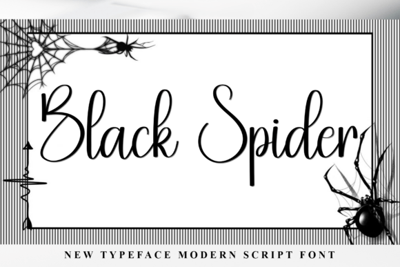 Black Spider Font: A Festive Script for Digital Campaigns