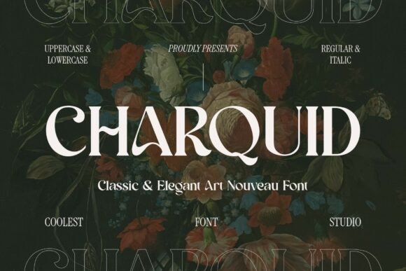Charquid: An Art Nouveau-Inspired Typeface for Brand Elegance
