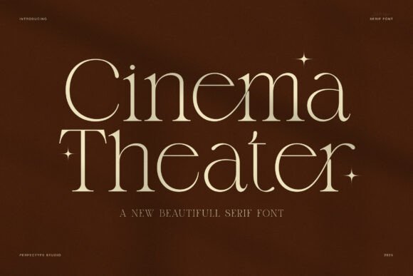 Cinema Theater: A Serif Font for Digital Design Sophistication