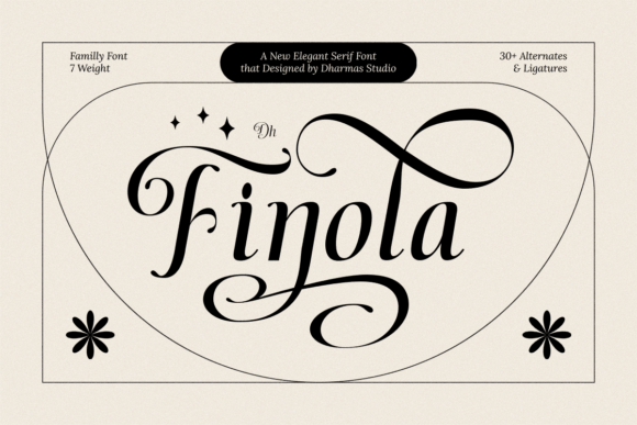 Dh Finola: A Serif Font for Luxury Branding Projects