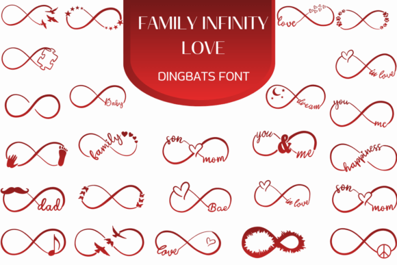 Family Infinity Love: A Dingbats Font for Meaningful Branding