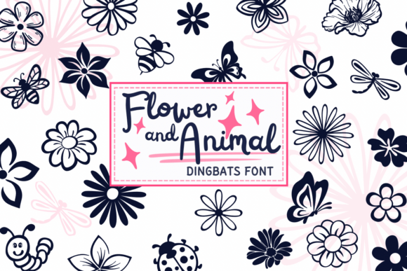 Flower and Animal: An Expert Review of the Sketch Style Dingbats Font