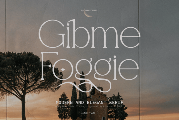 Gibme Foggie Modern Elegant Serif for Your Brand