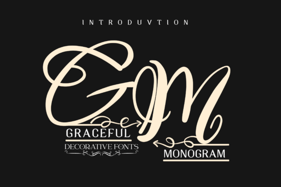 Graceful Monogram Font for Elegant Branding Projects