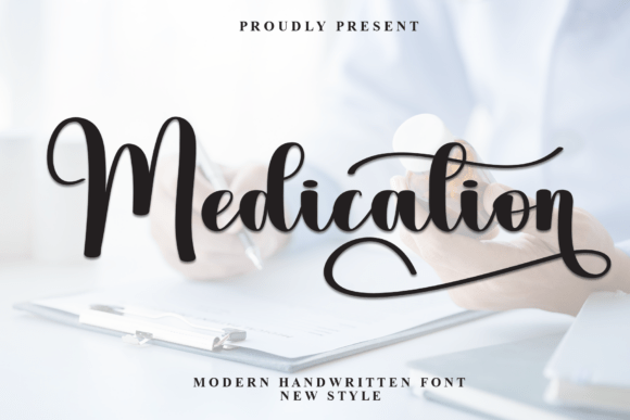Medication: A Handwritten Font for Editorial Storytelling