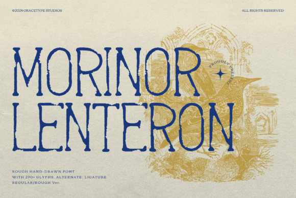 Morinor Lenteron: A Rough-Hand Drawn Serif for Authentic Brands