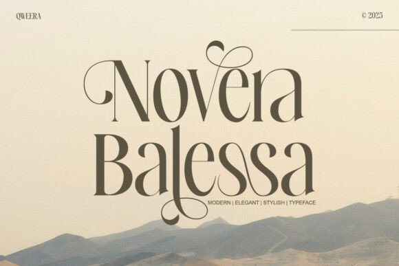 Novera Balessa: A Modern Serif Font for Elegant Marketing