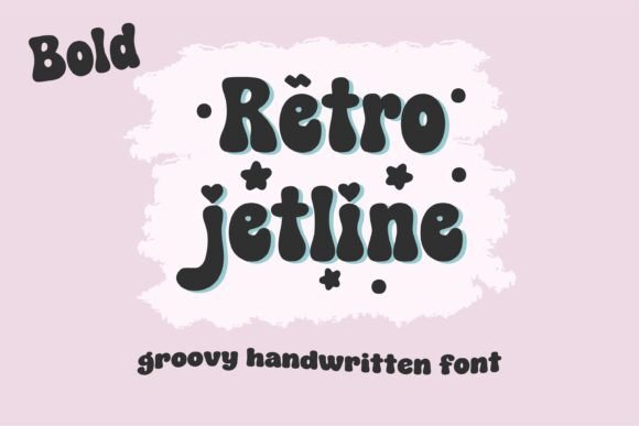 Retro Jetline Bold: A Groovy Display Font for Editorial Personality