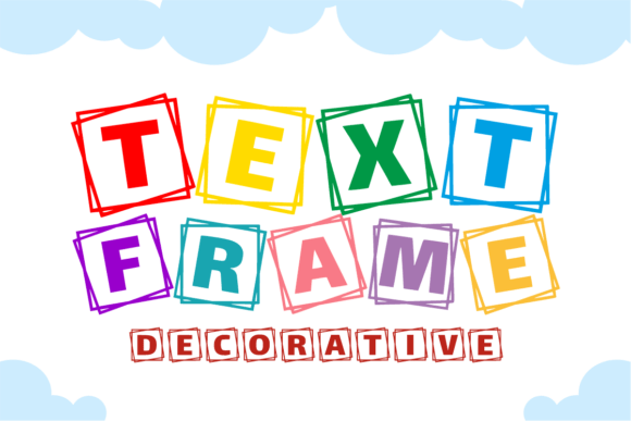 Text Frame: A Distinctively Contemporary and Playful Font for Branding Projects