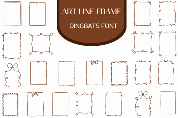 The Art Line Frame Font for Professional Brand Design