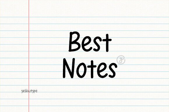 The Best Notes Font for Crafters and Makers