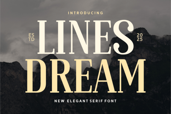 The Elegant Lines Dream Font for Modern Campaigns
