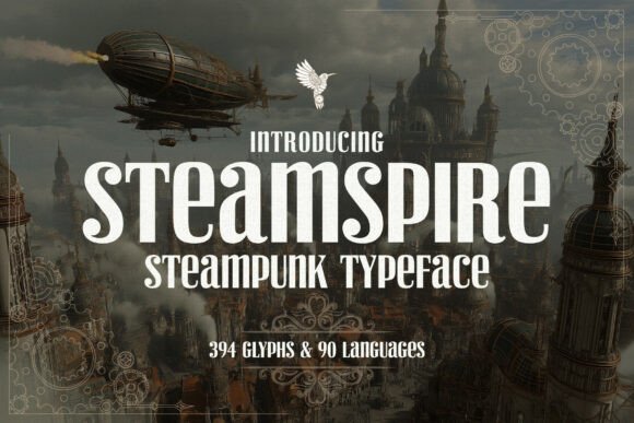 The Steamspire Typeface: A Monumental Font for Creators