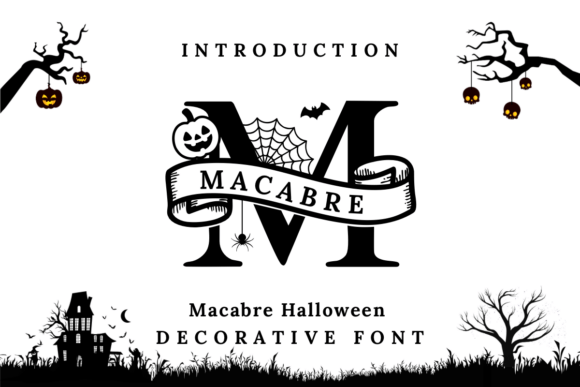 Unveiling Macabre Halloween: A Gothic Decorative Font for Creative Designs