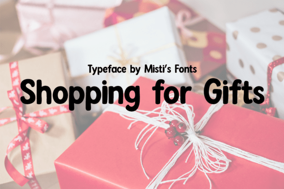 Using Shopping for Gifts Font in Branding Projects