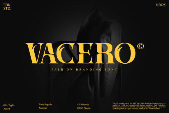 Vacero: The Luxurious Editorial Serif Font for Modern Branding