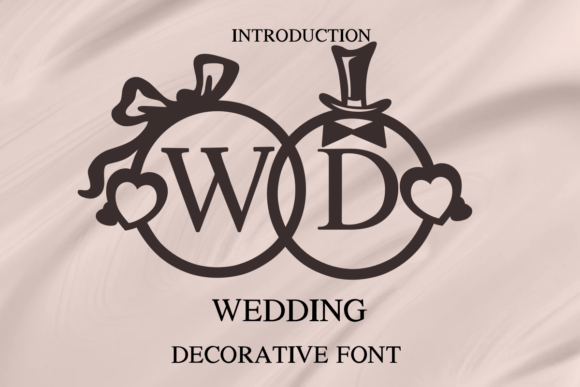 Wedding Decorations: A Distinctive Decorative Font for Digital Design